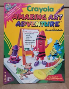 Micrografx Crayola Amazing Art Adventure (PC, 1994) - New / Sealed Big Box - Picture 1 of 4