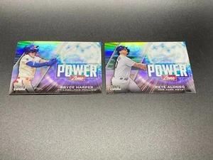 2020 Stadium Club Chrome POWER ZONE LOT OF 2 CARDS HARPER ALONSO - Picture 1 of 1