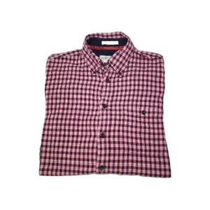 Orvis Flannel Shirt Mens Large Red Blue Plaid Button Down Outdoors Hiking Fall - Picture 1 of 5