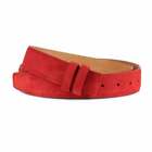 Luxury Red Suede Belt Strap Replacement For Ferragamo Belts Mens 35mm Size 40