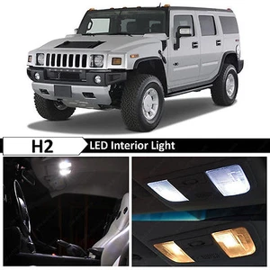 17x White Interior LED Lights Bulbs Package Kit for 2003-2009 Hummer H2 - Picture 1 of 10