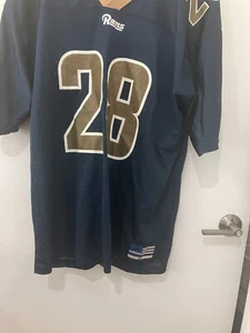 St. Louis Los Angeles St. Louis Rams blue Faulk #28 adidas jersey adult XL - Picture 1 of 3