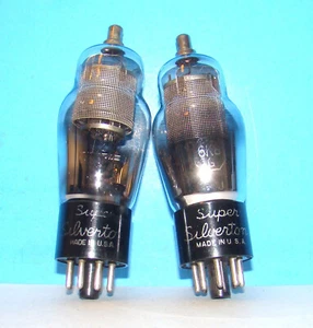 Type 6K8G Silvertone amplifier radio vacuum 2 tubes valve ST shape 6K8GT VT-167A - Picture 1 of 3