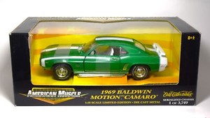Ertl American Muscle 32470 1/18 Scale 1969 Chevy Baldwin Motion Camaro Diecast