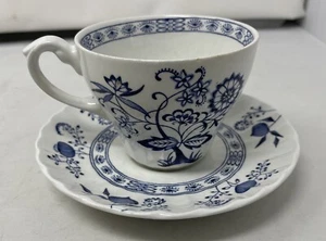 J & G Meakin England Nordic Classic Weiß Teetasse Untertasse Antik Granny Cottage - Bild 1 von 7