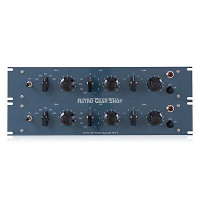 Pultec Pulse Techniques MEQ-5 2U Blue EQ Equalizer Pair - Image 1 of 3