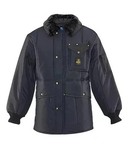 RefrigiWear NEW Jacket MED 0342R Navy Extreme Cold Insulated Zip Fur Freezer - Picture 1 of 3