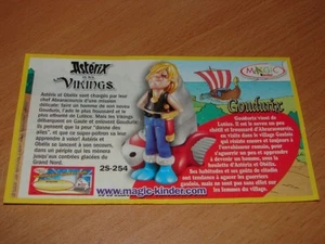 KINDER 2S-254 ASTERIX VIKINGS WIKINGER GOUDURIX BPZ FRANCE - Photo 1/1