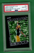 1999 TOPPS STADIUM CLUB BRETT FAVRE EMPERORS OF THE ZONE PSA 10 GEM MINT PACKERS