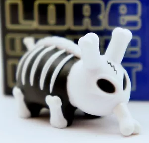 Kidrobot Kozik Series Mini Lore of the Labbit 1.5" Bones Black Art Figure - Picture 1 of 3