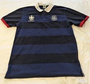 England Polo Shirt Men's Black /Blue Size UK L Euro 2020 - Picture 1 of 6