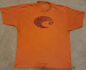 Costa Men's Tshirt XXL Orange Short Sleeve Marlin Cotton Tee Shirt Fish Swirl - Picture 1 of 21