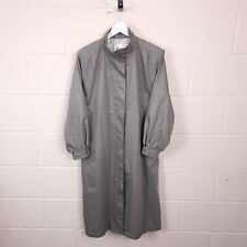 LONDON FOG Trench Coat Womens UK 14 16 US 10 Vintage Long Overcoat USA Made