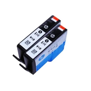2pk Genuine HP 910 Black Ink Cartridges OfficeJet 8020 8022 8025 8028 (Exp 2025) - Picture 1 of 1