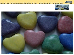 Coeur En Marbre Worry Stones 6 Couleurs  Pour Cadeau Collection Décoration - Bild 1 von 4