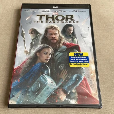 Thor: Dark World (DVD 2013 NEW) Marvel Sequel 2 Chris Hemsworth Natalie Portman - Image 1 of 4