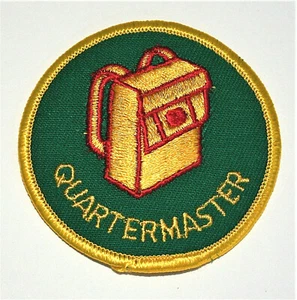 1990s BSA Boy Scouts Quartermaster Green Patch New NOS - Picture 1 of 2