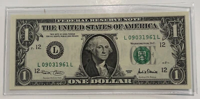 September 3rd 1961 Birthday Anniversary $1 Bill 09031961 Uncirculated Great Gift - Image 1 of 3