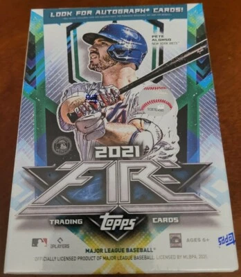 2021 Topps Fire MLB Baseball Blaster Box Brand New Factory sealed In Hand ⚾⚾🔥🔥 - Image 1 of 3
