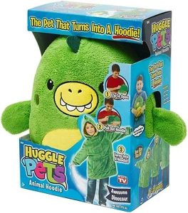 Huggle Pets Animal Hoodie Age 3+ Awesome Dinosaur Zip Pull Out Turns into Hoodie - Picture 1 of 1