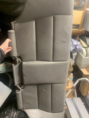 BMW E46 M3 2001-2006 cupé asiento trasero banco inferior paloma gris cuero OEM Foto 1 de 4