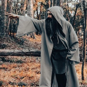 Hooded Robe with Sleeves - Picture 1 of 14