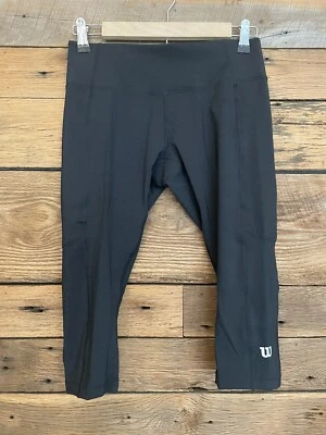 Womens Wilson athletic capri pants Sz XS black NEW moisture wicking - Image 1 of 4