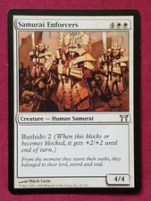 Magic The Gathering CHAMPIONS OF KAMIGAWA SAMURAI ENFORCERS white card MTG