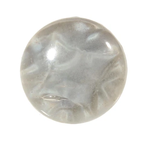 Victorian antique Czech caramel satin star rosette shank art glass button Cover