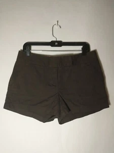 J Crew Women's Brown Chino Shorts With Polka Dot Inside Size 6 - Picture 1 of 6