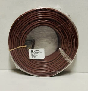 Thermostat Cable 20/7 & 18/1HR Hybrid Thermo CL3R 125ft Brown - Picture 1 of 2