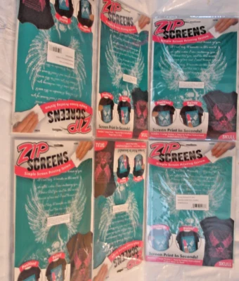 Lote de 6 paquetes de pantallas con cremallera selladas nuevas Foto 1 de 3