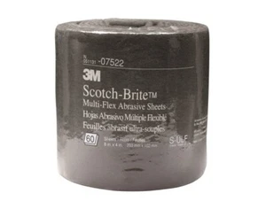 3M 07522 Scotch-brite Multi-flex Abrasive Sheet Roll, Ultra Fine, 8" X 20' 7522 - Bild 1 von 1