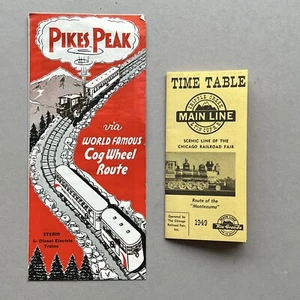VTG 1949 Lot PIKES PEAK COG WHEEL ROUTE & CRIPPLE CREEK Chicago Railroad Fair - Picture 1 of 9