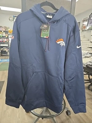 NFL Nike Auténtica Sobre el Campo Calce Térmico Denver Broncos Sudadera con Capucha XXL Foto 1 de 4