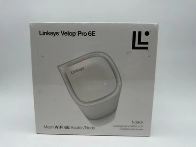 Linksys Velop Pro 6E White Tri-Band Mesh Wi-Fi 6E Wireless Router MX6201 - Image 1 of 4