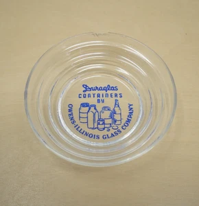 Posacenere Marketing Vintage MCM Vetro Duraglas di Owens-Illinois Glass Co - Foto 1 di 8