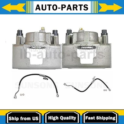 Pinza de freno delantera con mangueras lado conductor pasajero se adapta a Chevrolet C2500 Foto 1 de 4