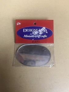 VINTAGE DESIGNLAND MINIATURES & CRAFTS 2 ovale Spiegel 2”X 3” 1/16” dick - Bild 1 von 2