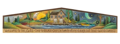 Sincerely, Sticks - "Ruth's Cabin" Peaked Door Topper - TPR001S-6 - Image 1 of 2