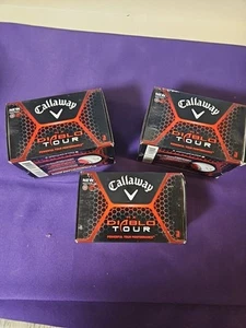 3 Boxes Callaway HX Diablo Tour Golf 36 Balls Total 16 Sleeves - Picture 1 of 6