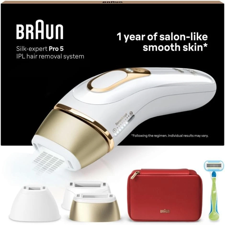 Braun Silk-Expert Pro 5, kurze Blitzzyklen, SensoAdapt™, PL5262, Weiß  [OVP] - Bild 1 von 4