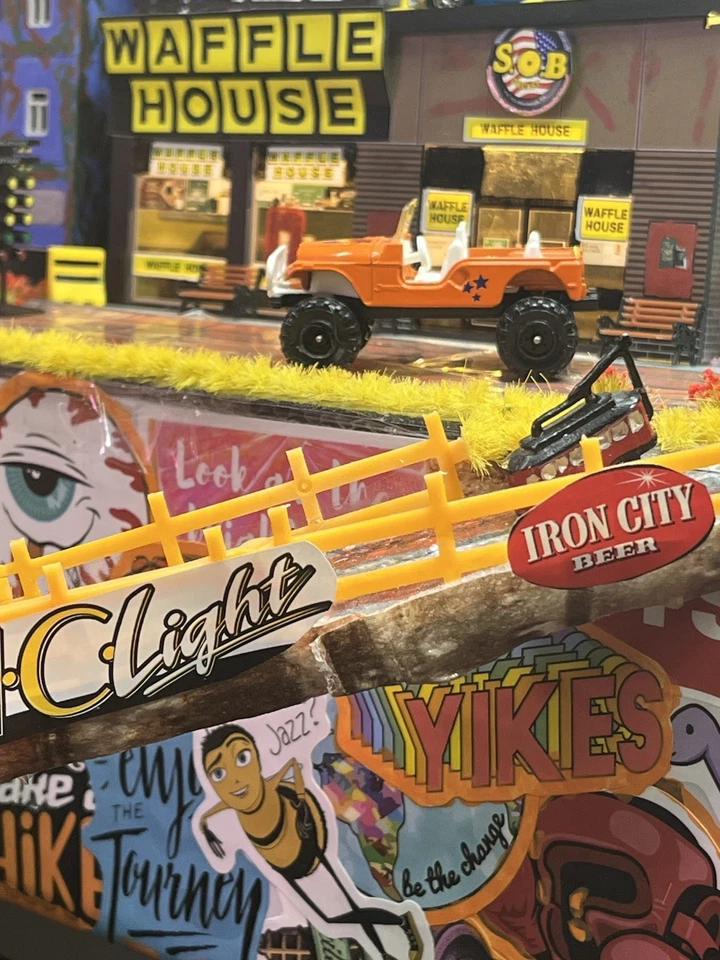 Jeep CORGI CJ7 4x4 Naranja Diecast USADO EX Estado Hecho en Gran Bretaña Foto 1 de 4