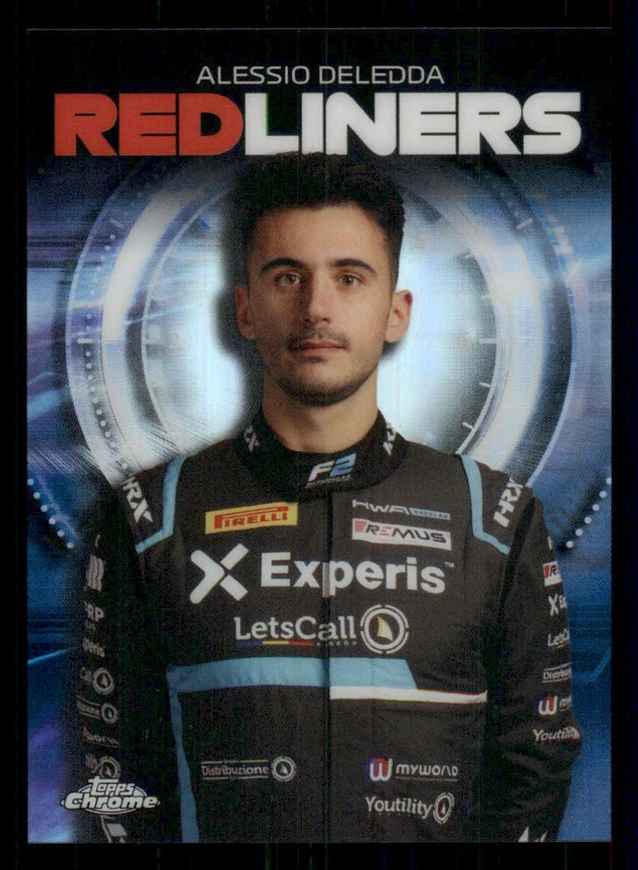 2021 Topps Chrome Formula 1 Red Liners #RL14 Alessio Deledda - Image 1 of 2