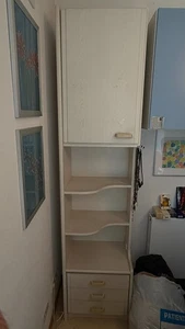 Schlafzimmerschrank Holz, in weiß-beige kostenlos abzugeben. - Bild 1 von 7