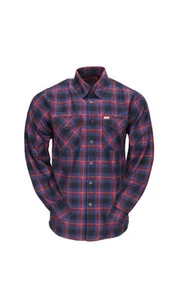 Camisa de franela ciudad natal DIXXON para hombre talla 3X azul rojo manga larga a cuadros - Imagen 1 de 3