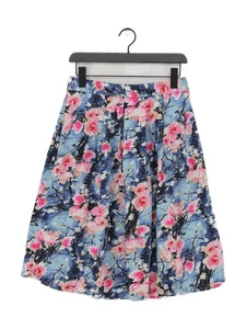 Joe Browns Women's Midi Skirt UK 14 Blue Floral Cotton with Elastane Midi A-Line - Picture 1 of 5