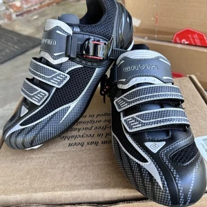 Gavin Elite Road Cycling Shoes Size 39 Mens 7 Womens 6 Black Buckle 2 or 3-Bolt - Picture 1 of 11