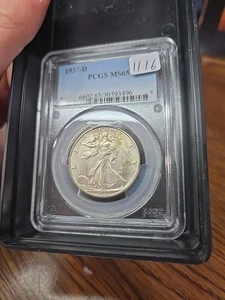 1937-D Walking Liberty Silver Half Dollar - PCGS MS 65  - Picture 1 of 2