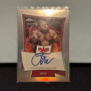 2025 Topps Chrome WWE Wrestling RBA-OTI OTIS Red Brand Chrome Autograph /175 - Picture 1 of 2